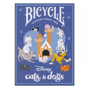 Disney Cats and Dogs žaidimo kortos Bicycle